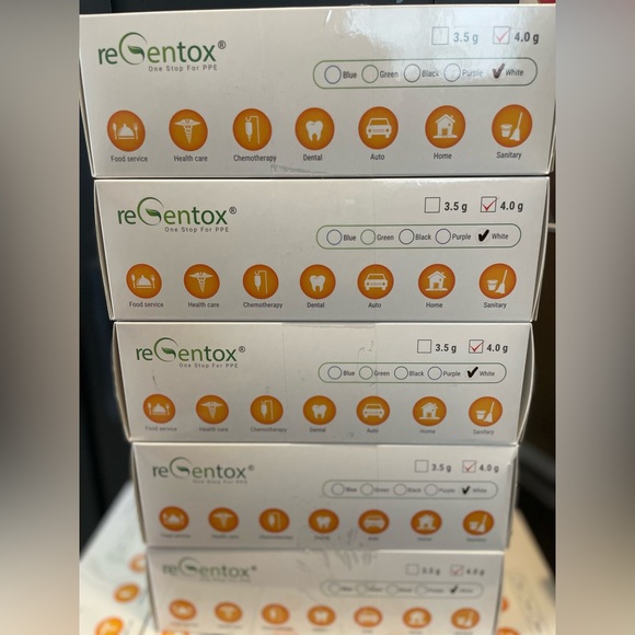 100 White Powder Free Diposable Nitrile Gloves XS - Picture 2 of 3